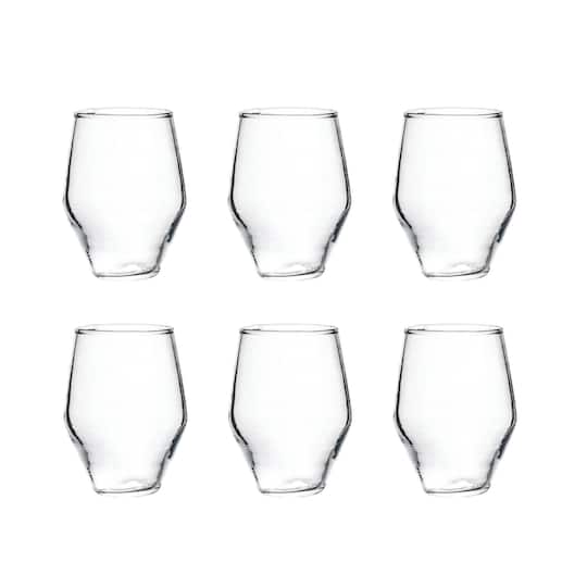 Hello Honey® 3.25" Clear Round Drinking Glasses, 6ct.